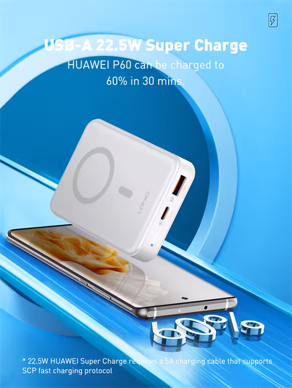 LDNIO PQ16 10000mAh magnetic wireless power bank
