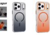 Magnetic Dual Color Smote Matte case with anti-yellowing for iPhone 17 Pro Mac