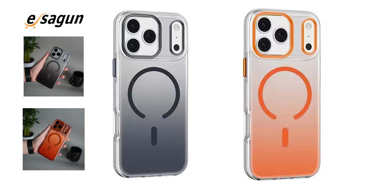 Magnetic Dual Color Smote Matte case with anti-yellowing for iPhone 17 Pro Mac