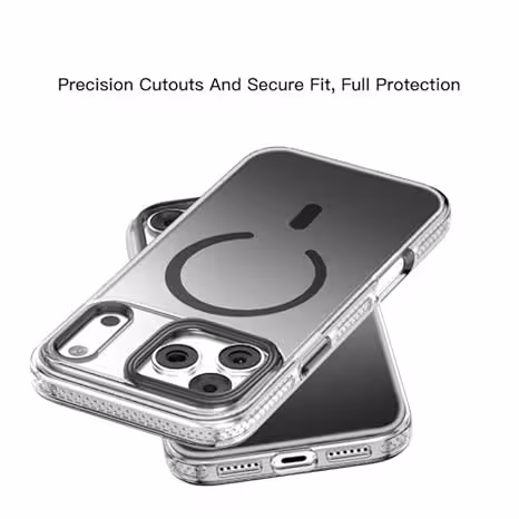 Magnetic Dual Color Smote Matte case with anti-yellowing for iPhone 17 Pro Mac