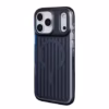 For iPhone 17 Pro Max MagSafe Corrugated Magnetic Matte Back Cover - Blue