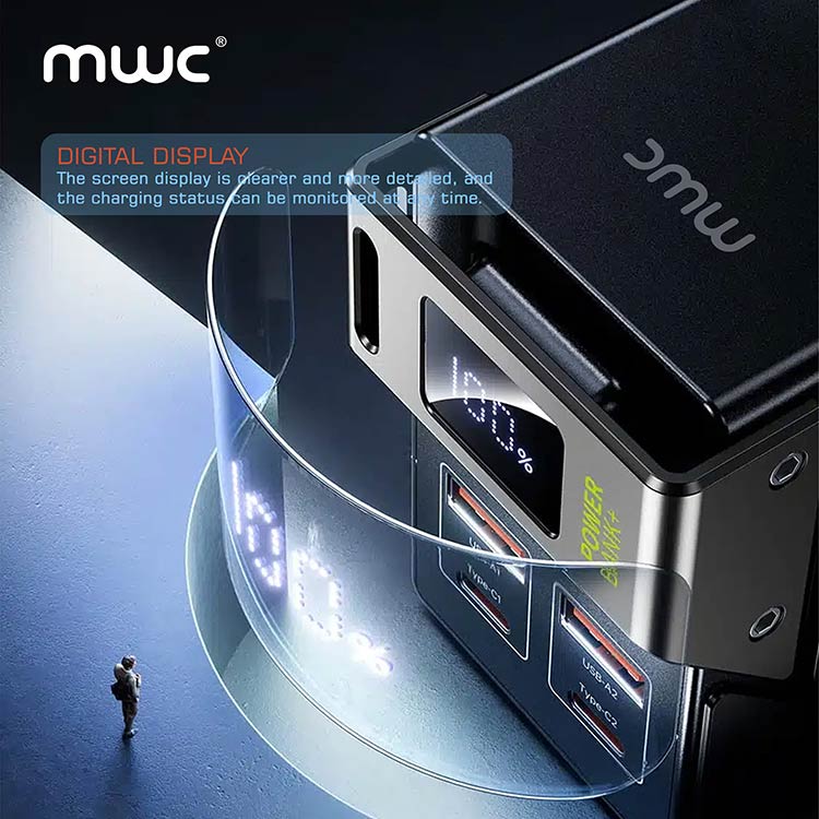 MWC PowerPulse MP30K 65W 30000mAh Power Bank in Nepal | Laptop Fast Charging