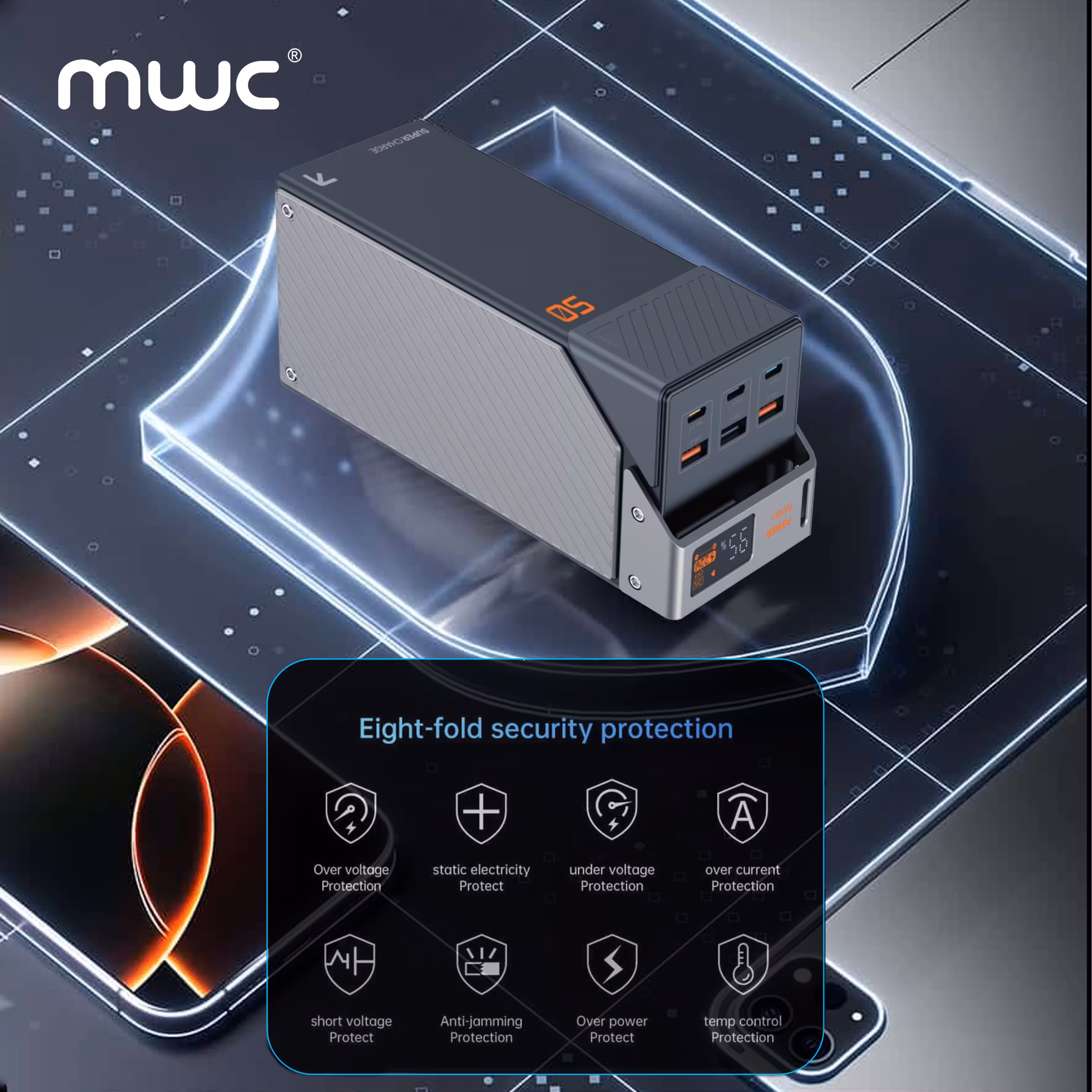 MWC PowerPulse MP50K 65W 50,000 mAh Powerbank