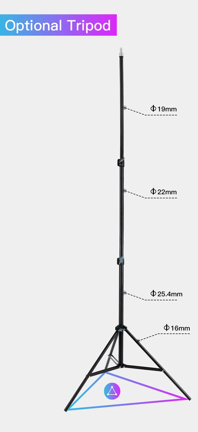 JMARRY FM-18R 18-inch LED ring light