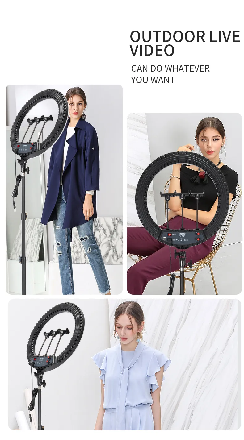 JMARRY FM-18R 18-inch LED ring light