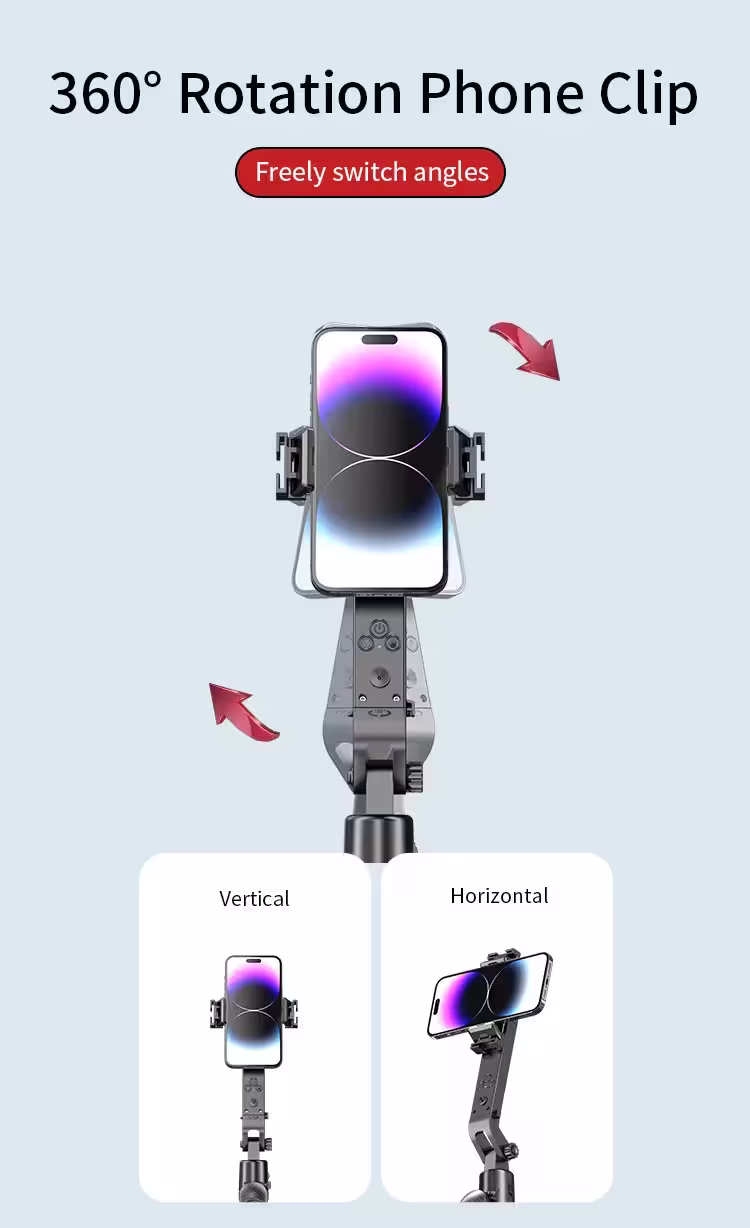 JMARY KT-299 AI Tracking Selfie Tripod with Bluetooth Remote