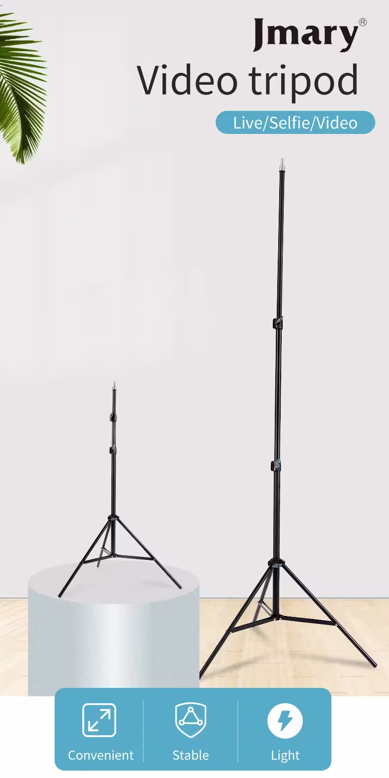 JMARY MT-75 Tripod Stand for Ring Light & Camera | Light Stand Nepal