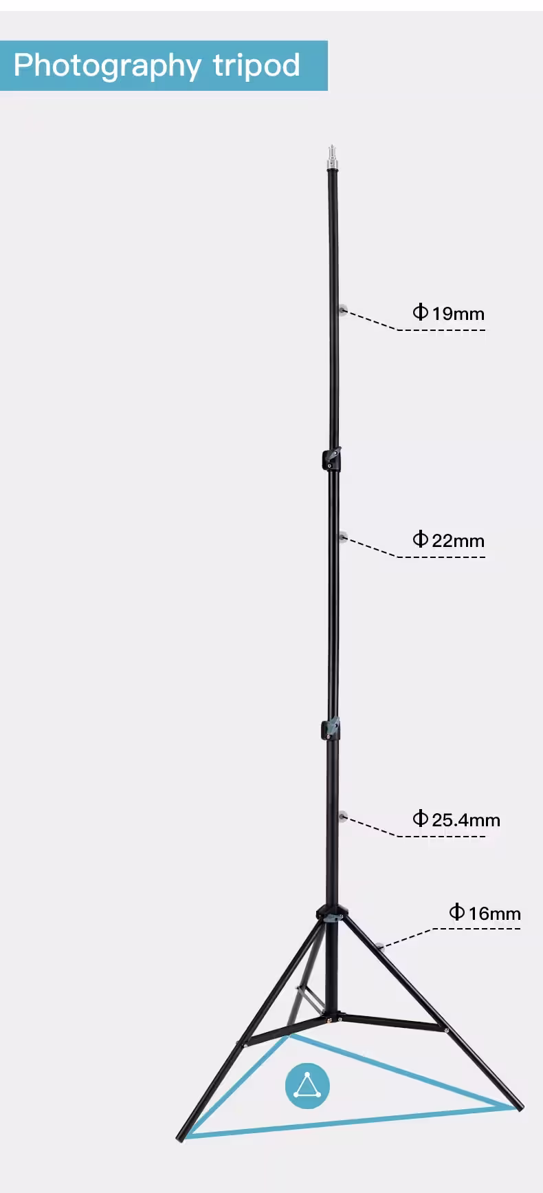 JMARY MT-75 Tripod Stand for Ring Light & Camera | Light Stand Nepal