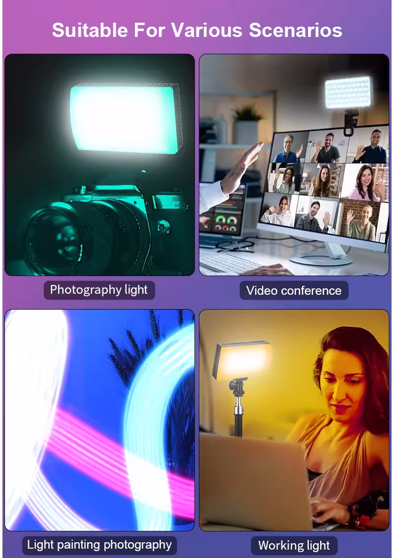 Jmary FM-180RGB RGB LED video fill light for photography and vlogging