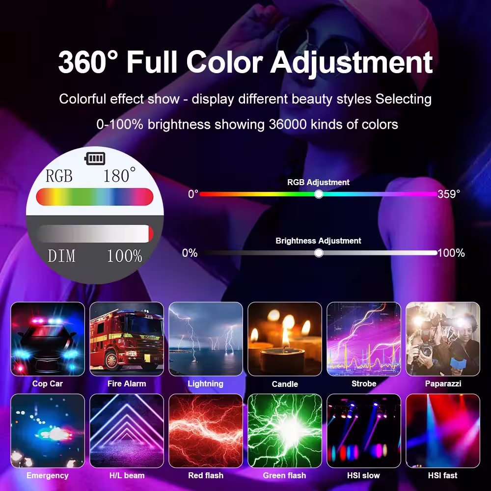 Jmary FM-180RGB LED Video Fill Light