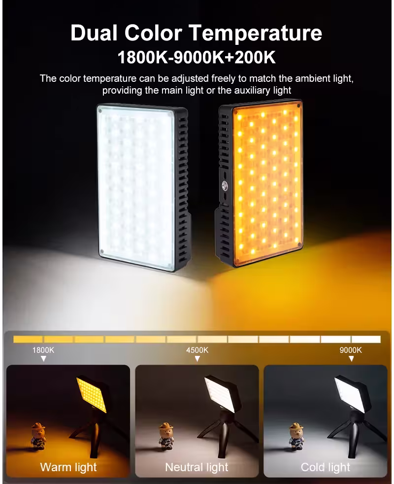 Jmary FM-180RGB RGB LED video fill light for photography and vlogging