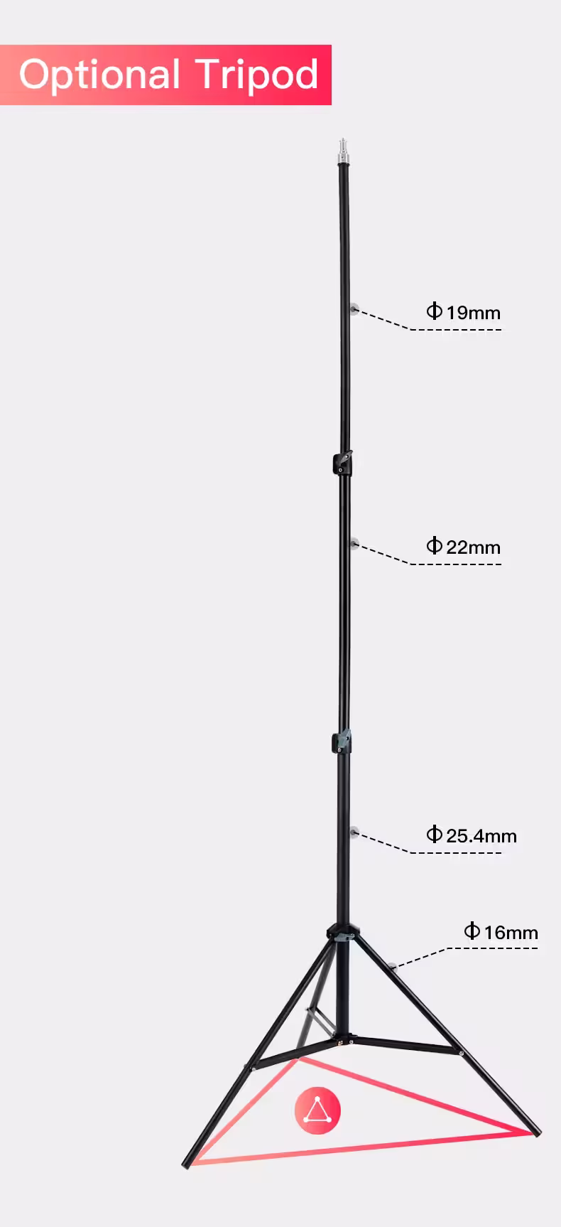 Jmary FM-21R 21 inch professional LED ring light for video and photography
