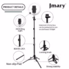 Jmary FM-536A 10 inch LED ring light with tripod stand