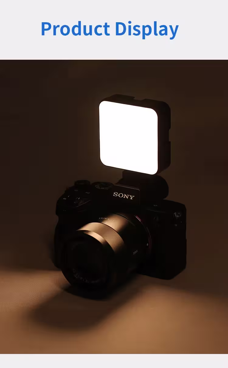 Jmary FM-59R mini LED video fill light for camera and smartphone