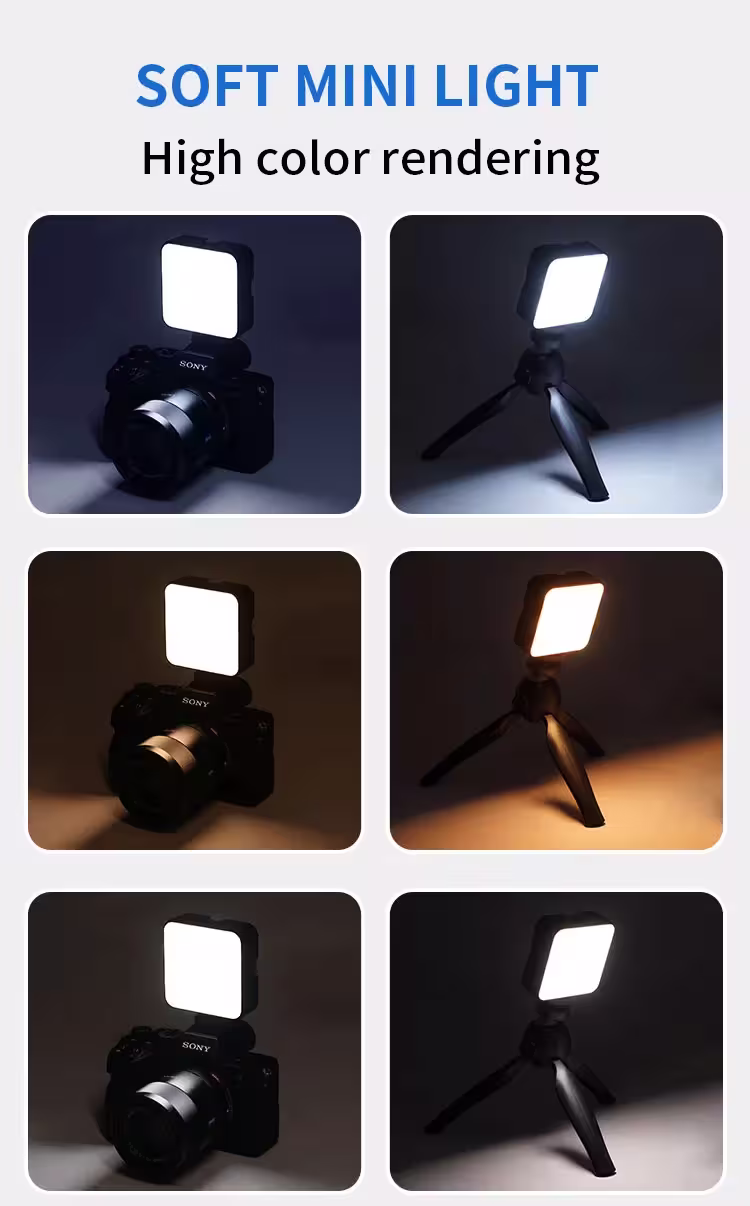 Jmary FM-59R mini LED video fill light for camera and smartphone