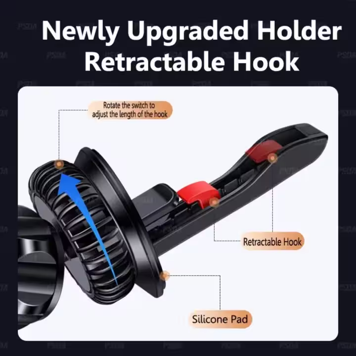 Jmary MH-77 magnetic car phone holder with 360 degree rotation_8
