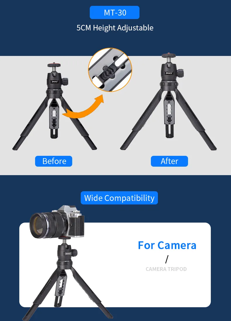 Jmary MT-30 mini tripod for smartphone and camera