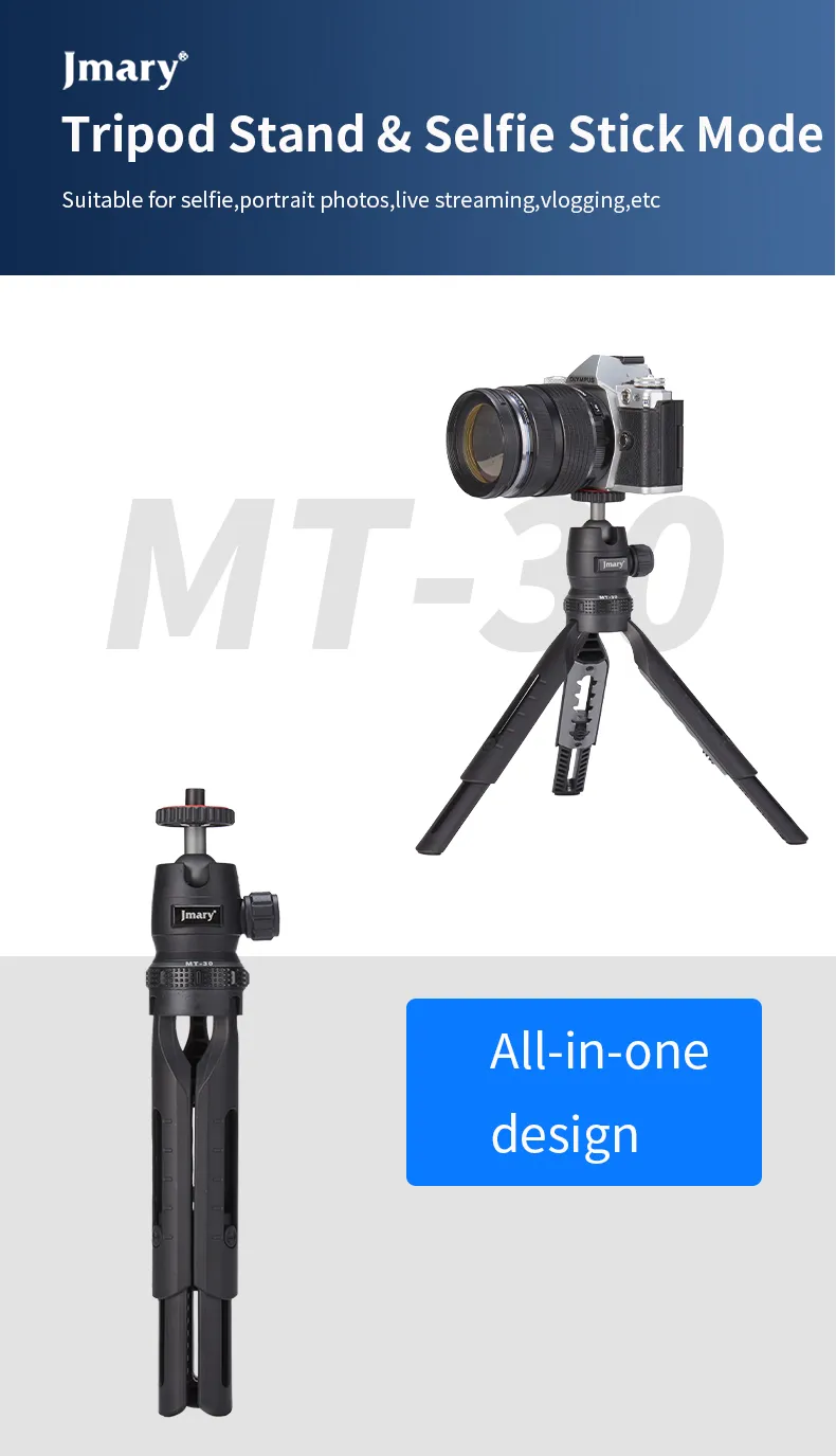 Jmary MT-30 mini tripod for smartphone and camera