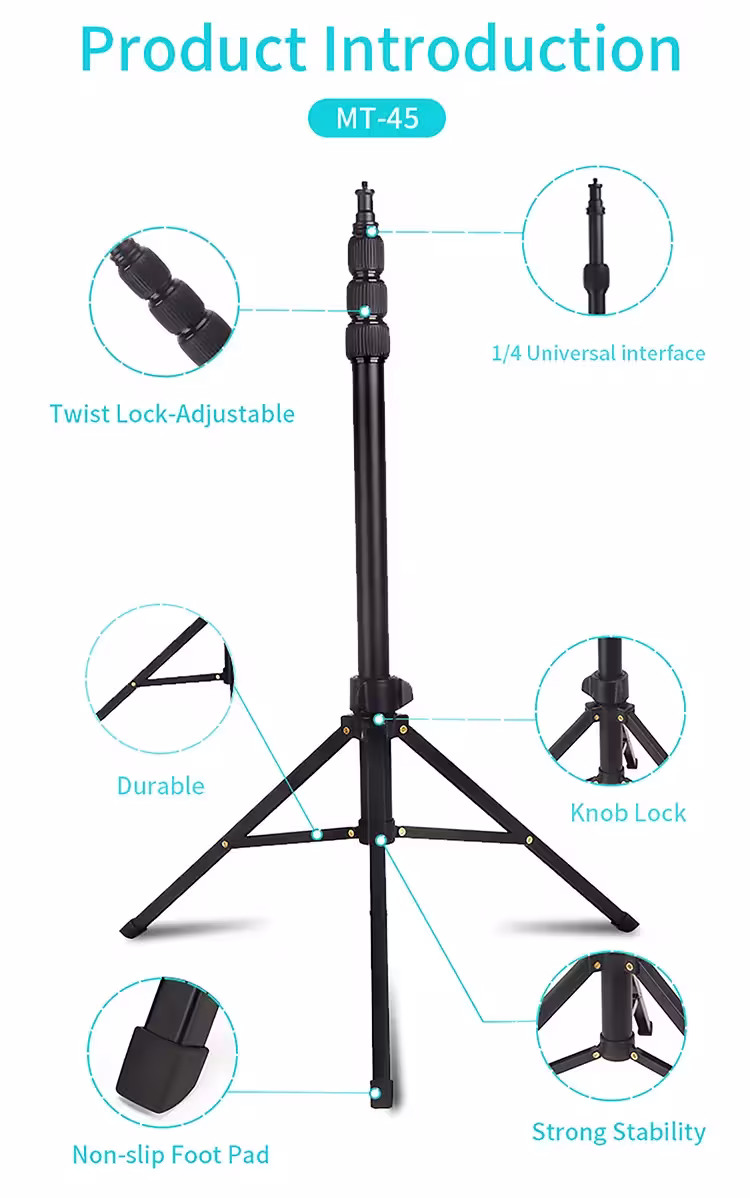 Jmary MT-45 adjustable tripod for phone and camera