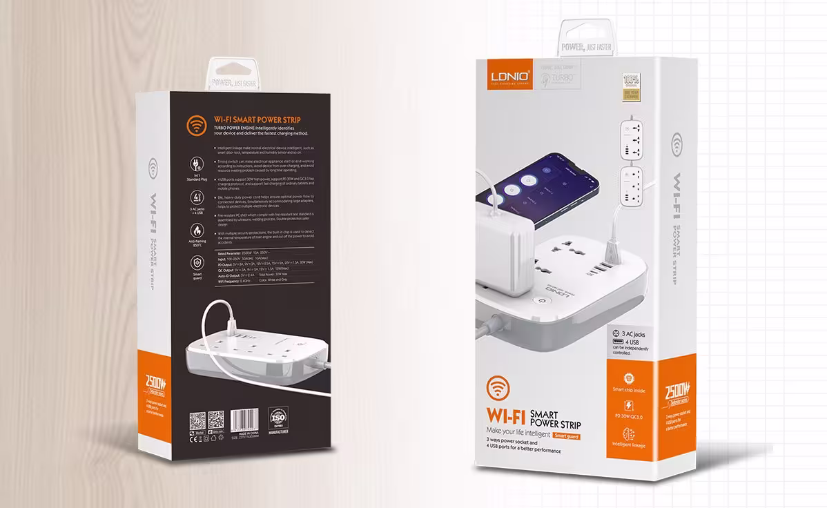 LDNIO SCW3451 Wi-Fi Smart Power Strip 3 AC Outlets + 30W PD QC Fast Charging