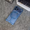Luxury Frameless Aluminum Metal Bumper Case – Slim Edge Protection Cover - Blue