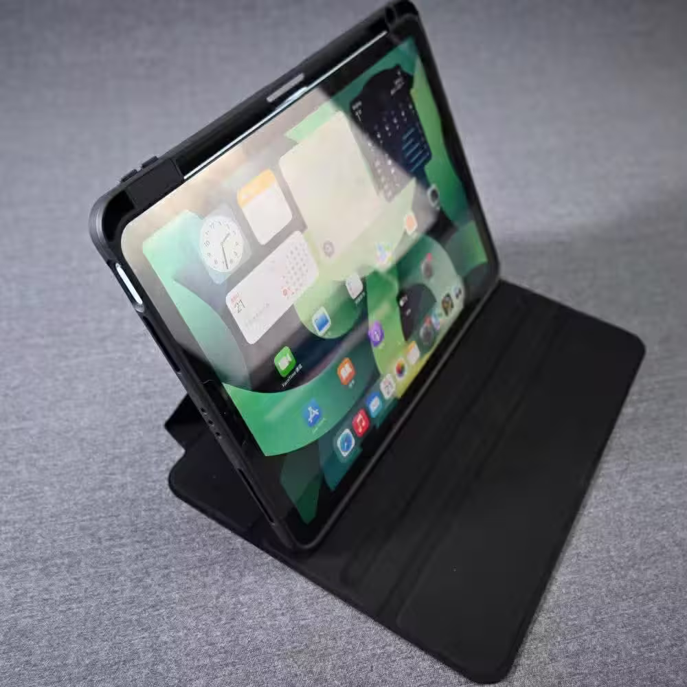 iPad Cover With Transparent Back, Detachable Folder And Pen Holder