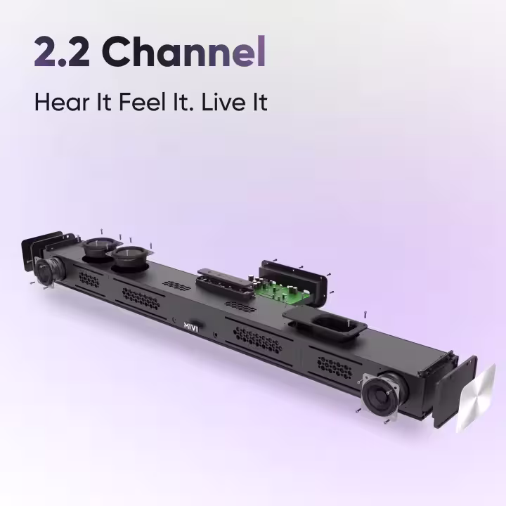 Mivi Fort R130 130W Bluetooth Soundbar with Dual Built-in Subwoofers