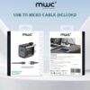 MWC Magnum DualCore 25W GaN Charger - USB to Micro