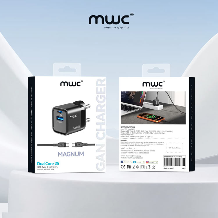 MWC Magnum 25W GaN Charger common1