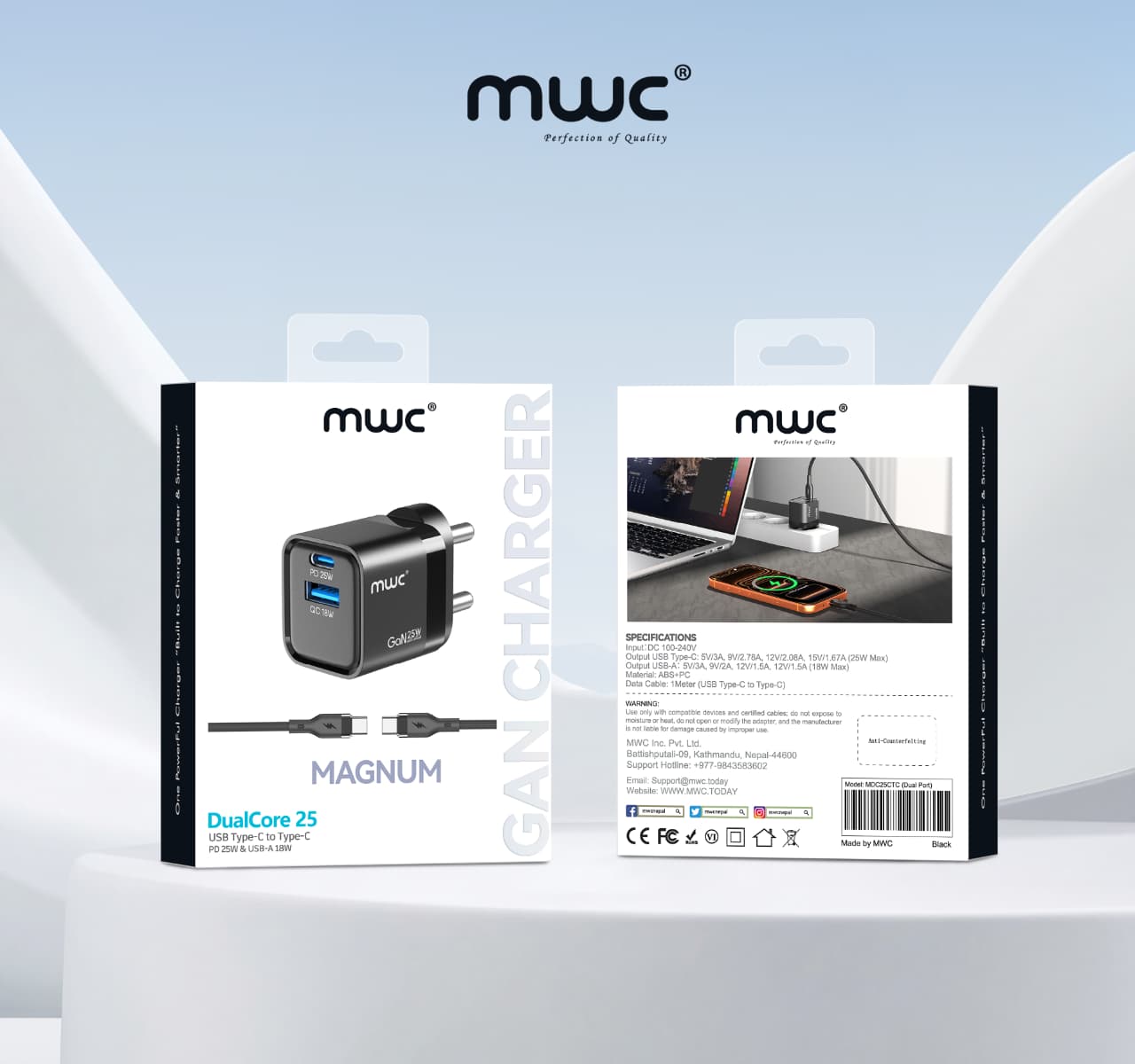 MWC Magnum 25W GaN Charger common1