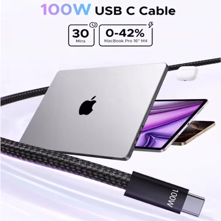Ultima Flow 100W USB-C to USB-C Fast Charging Cable