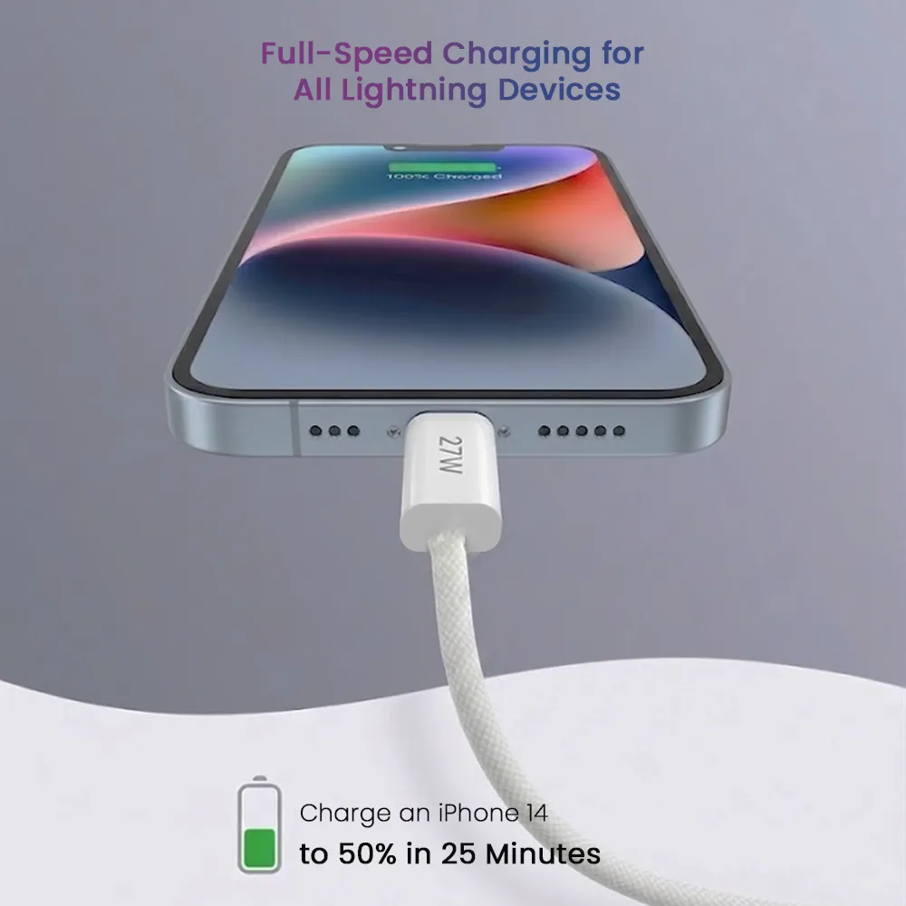 Ultima Flow 27 USB-C to Lightning Cable in Nepal | 27W Fast Charging Cable for iPhone