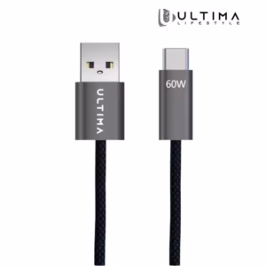 Ultima Flow 60 USB-A to USB-C Cable in Nepal | 60W Fast Charging Type-C Cable