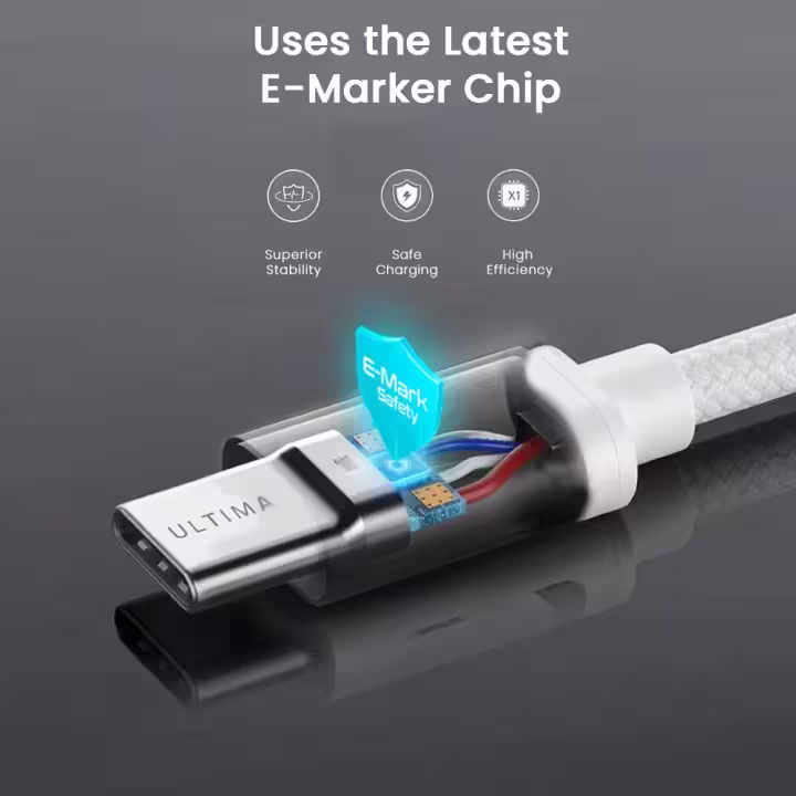 Ultima Flow 60 USB-C to USB-C Cable in Nepal | 60W Fast Charging Type-C Cable