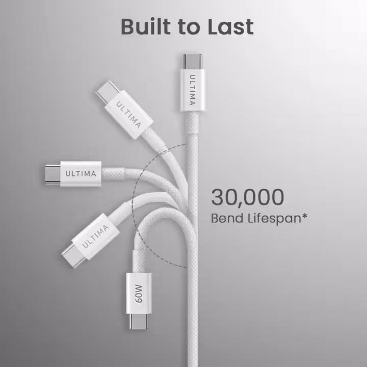 Ultima Flow 60 USB-C to USB-C Cable in Nepal | 60W Fast Charging Type-C Cable