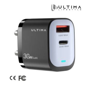 Ultima Rapid 30W GaN Dual Port Fast Charger
