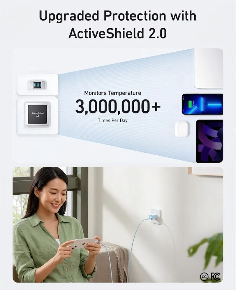 Ultima Rapid 30W GaN Dual Port Fast Charger in Nepal | USB-A & Type-C PD Charger