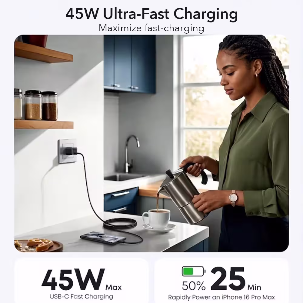Ultima Rapid 45W GaN Dual Port Charger Nepal