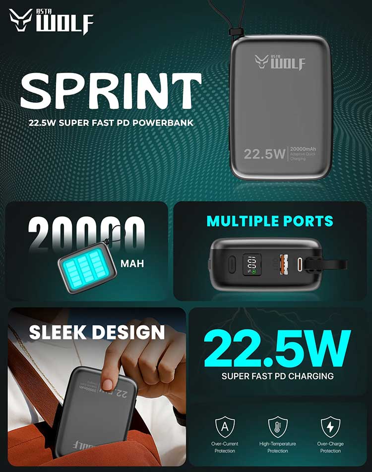 Asta Wolf Sprint Power Bank